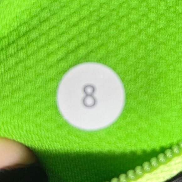 Lululemon Run: Pace Crop - 8 Black / Ocean Stripe Frond / Frond - Picture 6 of 6